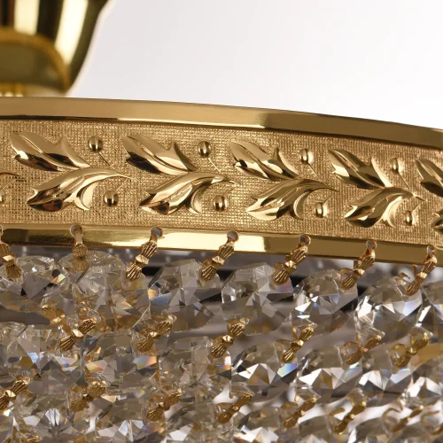 Люстра потолочная LED с пультом 19321/35IV/LED-DIM G Bohemia Ivele Crystal прозрачная на 1 лампа, основание золотое в стиле классический с пультом sp фото 3