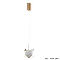 Светильник подвесной LED AMIGO SP LED WHITE Crystal Lux белый 1 лампа, основание белое в стиле современный шар