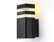 Настенный светильник ST2572 Ambrella light уличный IP54 чёрный 1 лампа, плафон чёрный в стиле хай-тек современный GU10