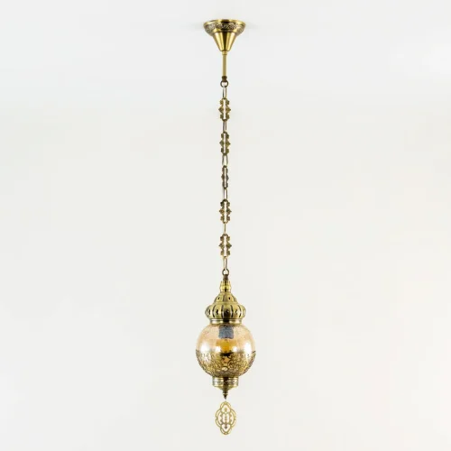 Светильник подвесной Каир CL419113 Citilux янтарный 1 лампа, основание бронзовое в стиле восточный  фото 3