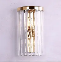 Бра 10112/A gold Newport прозрачный 2 лампы, основание золотое в стиле современный 