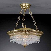 Люстра подвесная  PL 6310/4 Reccagni Angelo белая на 4 лампы, основание золотое в стиле классический 