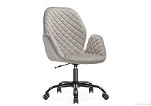 Компьютерное кресло Нерон серое  566502 Woodville, серый/велюр, ножки/металл/чёрный, размеры - *1020***630*650