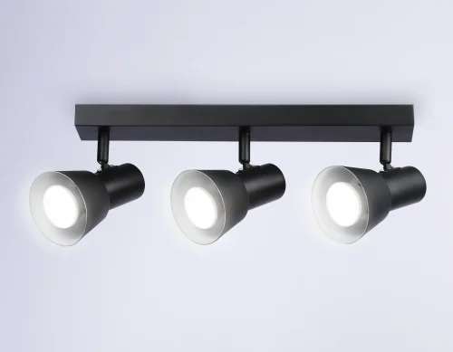 Спот с 3 лампами TA13122 Ambrella light чёрный GU10 в стиле хай-тек современный  фото 3