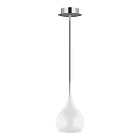 Светильник подвесной PENTOLA 803030 Lightstar белый 1 лампа, основание хром серое в стиле арт-деко 