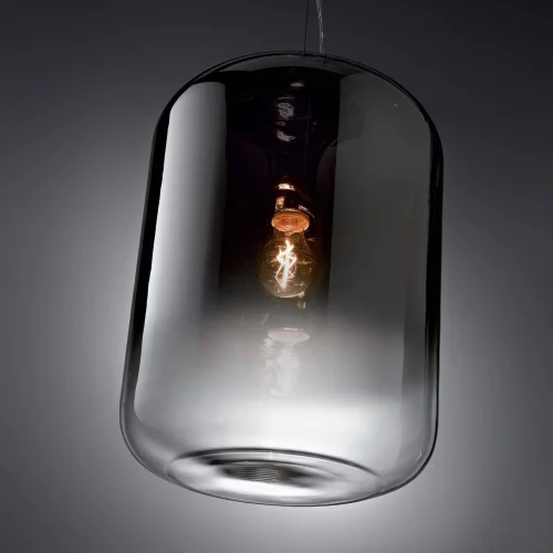 Светильник подвесной KEN SP1 BIG Ideal Lux серый хром 1 лампа, основание хром в стиле современный  фото 2