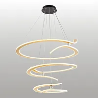 Люстра подвесная ЛЕД Хейл (Hale) LSP-7380 Lussole золотая на 1 лампу, основание чёрное в стиле современный кольца Люстра подвесная ЛЕД Хейл (Hale) LSP-7380 Lussole золотая на 1 лампу, основание чёрное в стиле современный кольца