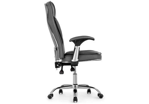 Кресло для руководителя Vestra light gray 15260 Woodville, серый/искусственная кожа, ножки/металл/хром, размеры - ****620*640 фото 4