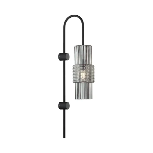 Бра Pimpa 5016/1W Odeon Light чёрный серый на 1 лампа, основание чёрное в стиле современный  фото 3