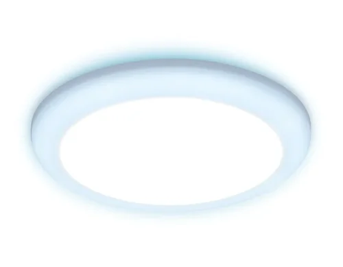 Светильник точечный LED Downlight DCR313 Ambrella light белый 1 лампа, основание белое в стиле современный хай-тек регулируемый крепеж