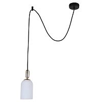 Светильник подвесной Grover 2668-1P Favourite белый 1 лампа, основание латунь в стиле современный 