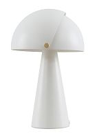 Настольная лампа Kizzi 0914TL-1WT Milosh Tendence белая 1 лампа, основание белое металл в стиле современный 