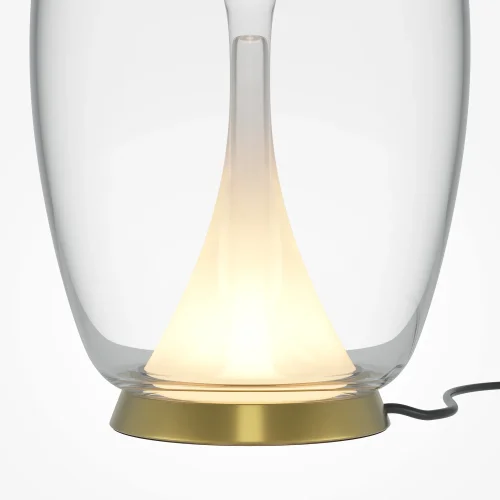 Настольная лампа LED Splash MOD282TL-L15G3K1 Maytoni прозрачная 1 лампа, основание золотое металл в стиле современный  фото 2