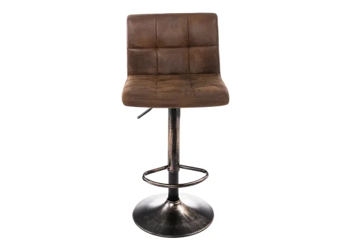 Барный стул Paskal vintage brown 1883 Woodville, коричневый/ткань, ножки/металл/коричневый, размеры - ****430*470 фото 2