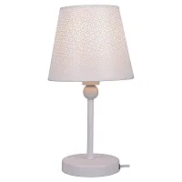 Настольная лампа LSP-0541 Lussole белая 1 лампа, основание белое металл в стиле современный 