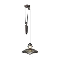 Подвесной светильник Dante 4164/1A Odeon Light уличный IP23 коричневый 1 лампа, плафон прозрачный в стиле классический E27