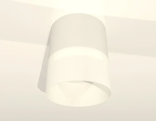 Светильник накладной XS8110002 Ambrella light белый 1 лампа, основание белое в стиле хай-тек круглый фото 2