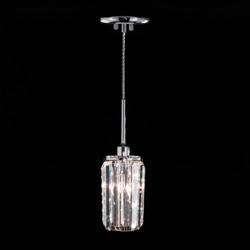 Светильник подвесной Синди CL330111 Citilux прозрачный 1 лампа, основание хром серое в стиле современный  фото 2