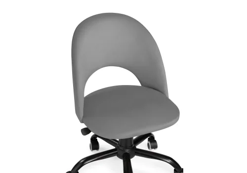 Компьютерное кресло Ирре серое / черное 559274 Woodville, серый/велюр, ножки/металл/чёрный, размеры - *960***560*600 фото 5