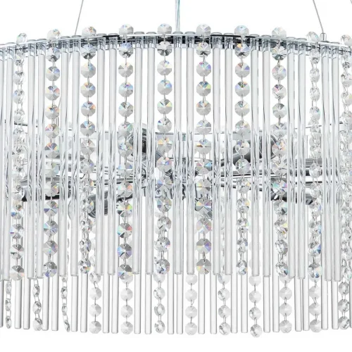 Люстра подвесная Astley 2104/8S Escada прозрачная на 8 ламп, основание хром в стиле классический  фото 5