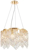 Люстра подвесная Диадем (Diadem) 4724-6P Favourite прозрачная на 6 ламп, основание золотое в стиле современный Люстра подвесная Диадем (Diadem) 4724-6P Favourite прозрачная на 6 ламп, основание золотое в стиле современный