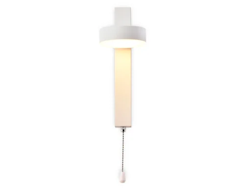 Бра с выключателем LED FW160 Ambrella light белый на 1 лампа, основание белое в стиле хай-тек минимализм  фото 4