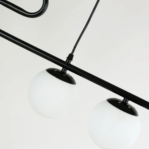Светильник подвесной Collana 4036-4P F-promo белый 4 лампы, основание чёрное в стиле современный  фото 7