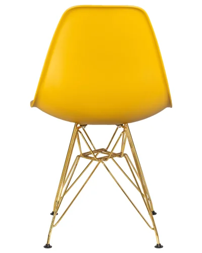 Стул обеденный 638APP-LMZL DSR, цвет сиденья горчичный (Y-03), цвет основания золото Dobrin, жёлтый/, ножки/металл/золотой, размеры - ****460*535 фото 5