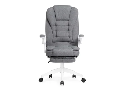 Компьютерное кресло Mitis gray / white 15611 Woodville, серый/ткань, ножки/пластик/белый, размеры - *1130***620* фото 3