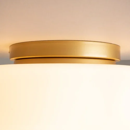 Светильник потолочный Glassy MOD270CL-01G Maytoni белый 1 лампа, основание золотое в стиле современный  фото 4