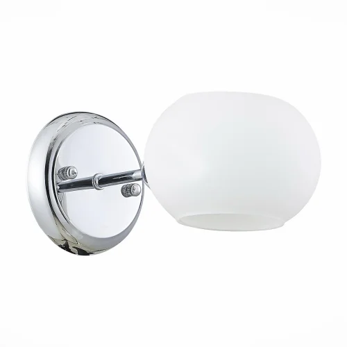 Бра Lanta SLE104301-01 Evoluce белый на 1 лампа, основание хром в стиле современный  фото 2