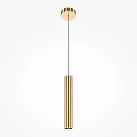 Светильник подвесной Pro Focus MOD161PL-01BS1 Maytoni латунь 1 лампа, основание латунь в стиле современный трубочки