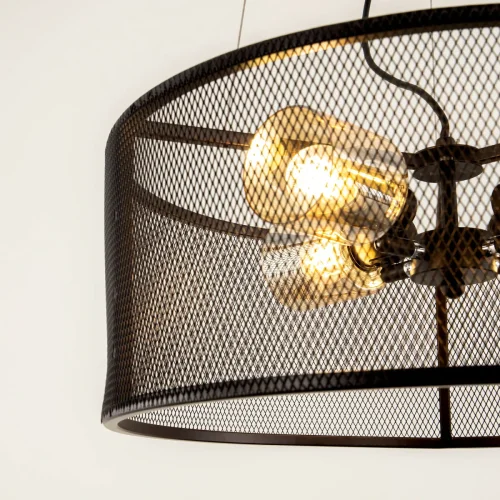 Люстра подвесная Робин CL535245 Citilux янтарная на 4 лампы, основание коричневое в стиле современный лофт  фото 9