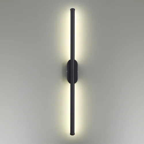 Бра LED Brielle 5609/10WL Lumion чёрный на 1 лампа, основание чёрное в стиле минимализм  фото 2
