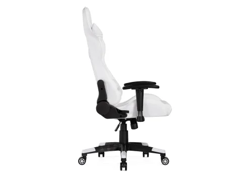 Компьютерное кресло Blanc white / black 15571 Woodville, белый/экокожа, ножки/пластик/чёрный, размеры - *1350***680*660 фото 3
