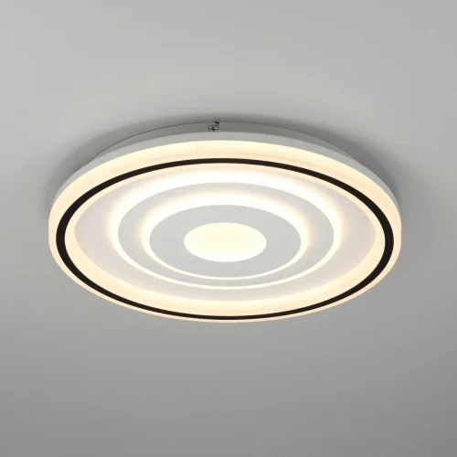 Люстра потолочная LED с пультом Квест CL739190E Citilux белая на 1 лампа, основание белое в стиле современный с пультом фото 5