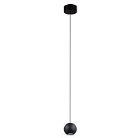 Светильник подвесной LED CLT 066C70D BL Crystal Lux чёрный 1 лампа, основание чёрное в стиле современный 