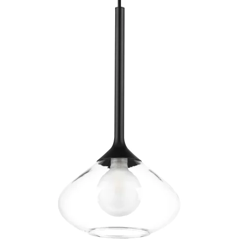 Светильник подвесной Vetro 801203 Lightstar прозрачный 1 лампа, основание чёрное в стиле современный арт-деко  фото 7