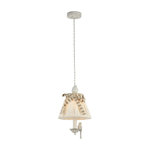 Светильник подвесной Bird ARM013-PL-01-W Maytoni белый 1 лампа, основание белое в стиле кантри прованс птички фото 2