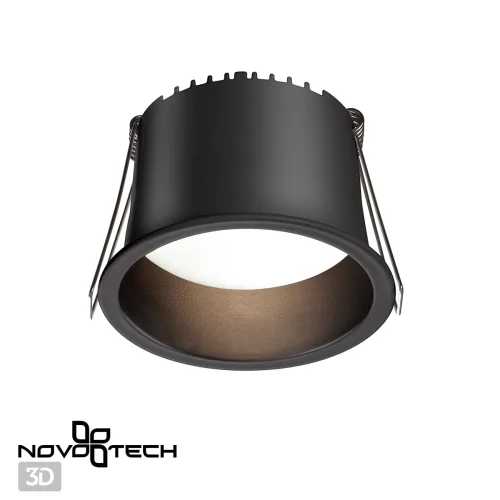 Светильник точечный LED Tran 358900 Novotech чёрный 1 лампа, основание чёрное в стиле современный хай-тек  фото 5