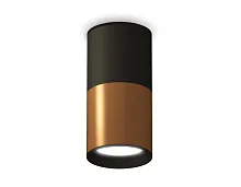 Светильник накладной Techno spot XS6304070 Ambrella light коричневый 1 лампа, основание чёрное в стиле современный круглый