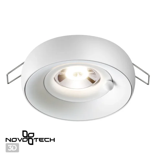 Светильник точечный Water 370797 Novotech белый 1 лампа, основание белое в стиле современный  фото 4