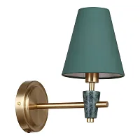 Бра LSP-8888 Lussole зелёный 1 лампа, основание бронзовое в стиле модерн 