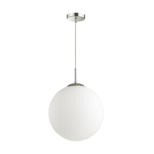 Светильник подвесной Summer 4543/1A Lumion белый 1 лампа, основание хром в стиле современный шар фото 2