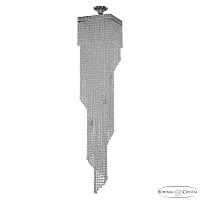Люстра каскадная хрустальная 83112/30IV-150 Ni Bohemia Ivele Crystal прозрачная на 8 ламп, основание никель в стиле современный классический drops