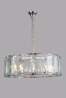 Люстра подвесная Noventa OML-81513-10 Omnilux прозрачная на 10 ламп, основание хром в стиле классический 