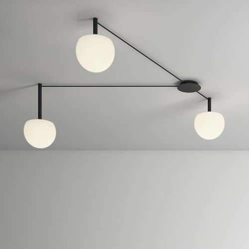Люстра потолочная RANGEL L3 213691-26 ImperiumLoft белая на 3 лампы, основание чёрное в стиле современный  фото 10