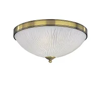 Люстра потолочная  PL 5650/4 Reccagni Angelo белая на 4 лампы, основание античное бронза в стиле классический 