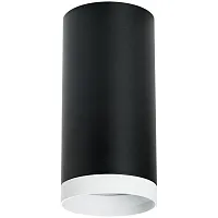Светильник накладной Rullo R64873486 Lightstar чёрный 1 лампа, основание чёрное в стиле хай-тек современный круглый