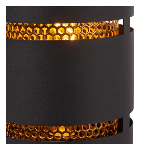 Настольная лампа Rosas 21533/01/30 Lucide чёрная 1 лампа, основание чёрное металл в стиле лофт винтаж  фото 3